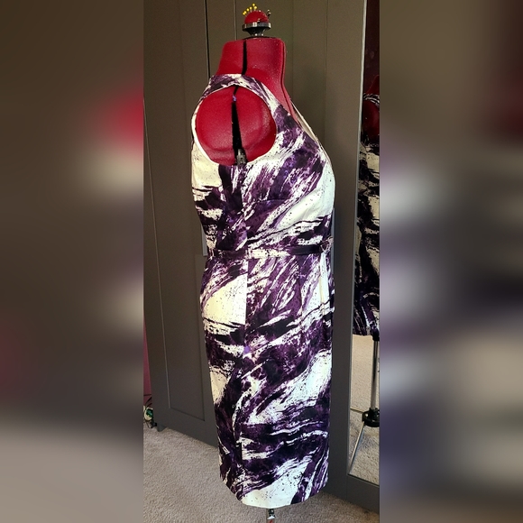 Purple paint print michael kors dress - Picture 5 of 6